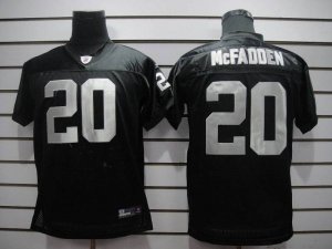 Jerseys Factory Cheap Raiders #20 Darren McFadden Black Embroide