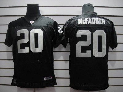 Jerseys Factory Cheap Raiders #20 Darren McFadden Black Embroide