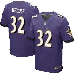 Jerseys Factory Cheap Nike Ravens #32 Eric Weddle Purple Team Co