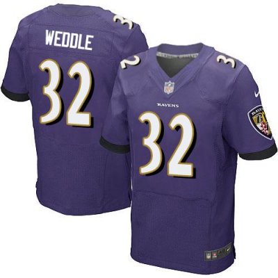 Jerseys Factory Cheap Nike Ravens #32 Eric Weddle Purple Team Co