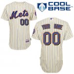 Jerseys Factory Cheap Mets Personalized Authentic Cream Blue Str