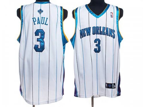 Jerseys Factory Cheap Hornets #3 Chris Paul Embroidered White NB