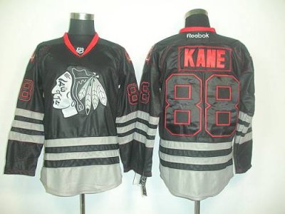 Jerseys Factory Cheap Blackhawks #88 Patrick Kane Black Ice Embr