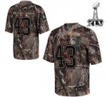 Jerseys Factory Cheap Steelers #43 Troy Polamalu Camouflage Real