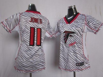 Jerseys Factory Cheap Nike Falcons #11 Julio Jones Zebra Women's