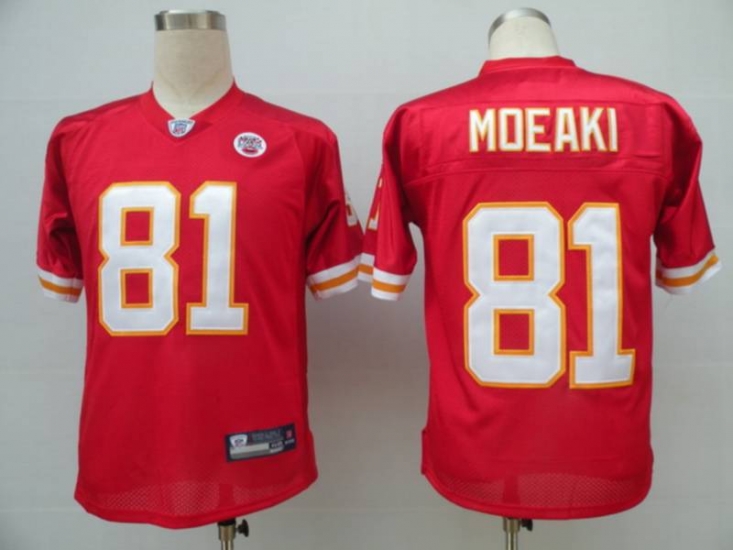 Jerseys Factory Cheap Chiefs #81 Tony Moeaki Red Stitched NFL Je - Click Image to Close
