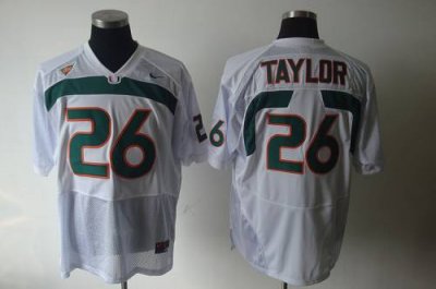 Jerseys Factory Cheap Hurricanes #26 Sean Taylor White Embroider