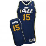 Jerseys Factory Cheap Revolution 30 Jazz #15 Derrick Favors Navy
