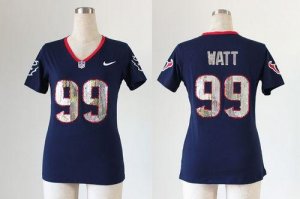 Jerseys Factory Cheap Nike Texans #99 J.J. Watt Navy Blue Team C