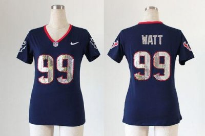 Jerseys Factory Cheap Nike Texans #99 J.J. Watt Navy Blue Team C