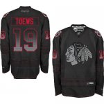 Jerseys Factory Cheap Blackhawks #19 Jonathan Toews Black Accele