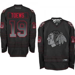 Jerseys Factory Cheap Blackhawks #19 Jonathan Toews Black Accele