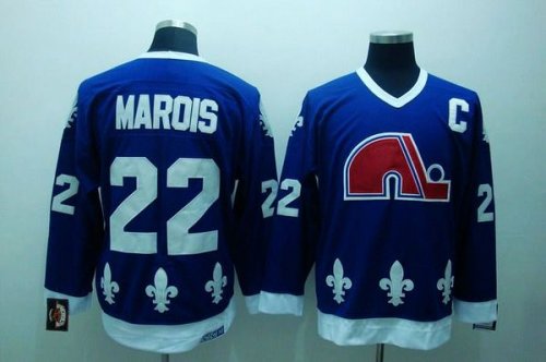 Jerseys Factory Cheap Nordiques #22 Mario Marois Embroidered CCM