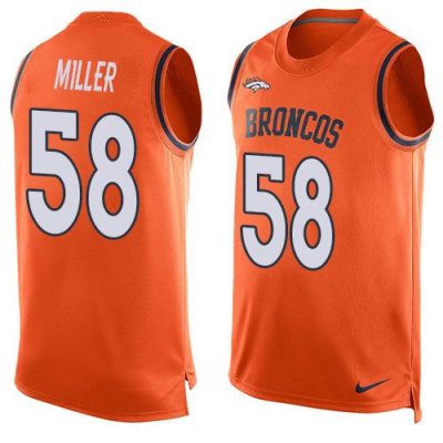 Jerseys Factory Cheap Nike Broncos #58 Von Miller Orange Team Co