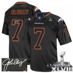 Jerseys Factory Cheap Nike Broncos #7 John Elway Lights Out Blac