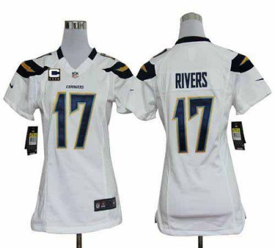 Jerseys Factory Cheap Nike Chargers #17 Philip Rivers White With