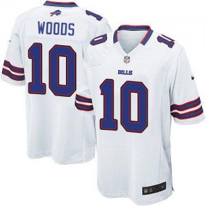 Jerseys Factory Cheap Nike Bills #10 Robert Woods White Men's Em