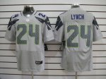 Jerseys Factory Cheap Nike Seahawks #24 Marshawn Lynch Grey Alte