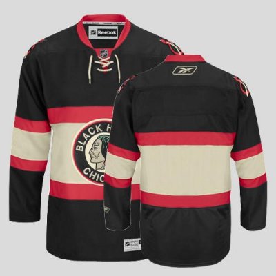 Jerseys Factory Cheap Blackhawks Blank Embroidered Black New Thi