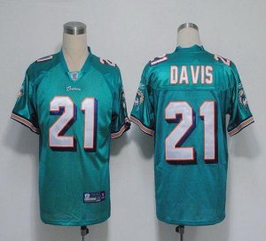 Jerseys Factory Cheap Dolphins #21 Vontae Davis Green Stitched N