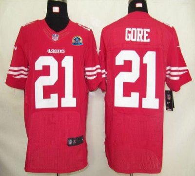 Jerseys Factory Cheap Nike 49ers #21 Frank Gore Red Team Color W