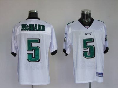 Jerseys Factory Cheap Eagles Donovan McNabb #5 Stitched White NF