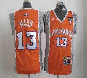 Jerseys Factory Cheap Suns #13 Steve Nash Orange Latin Nights St