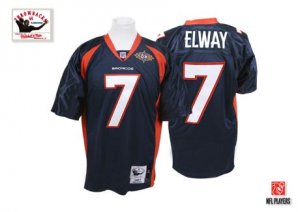 Jerseys Factory Cheap Mithell And Ness Broncos #7 John Elway Blu