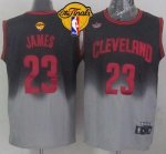 Jerseys Factory Cheap Cavaliers #23 LeBron James Black/Grey Fade