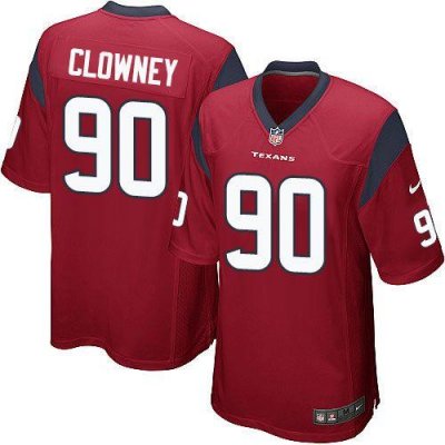 Jerseys Factory Cheap Nike Texans #90 Jadeveon Clowney Red Alter