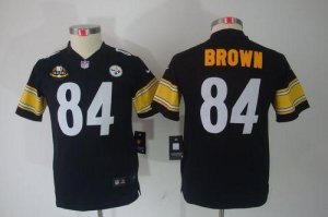 Jerseys Factory Cheap Nike Steelers #84 Antonio Brown Black Team