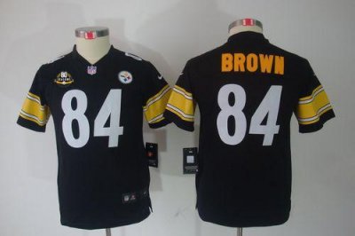 Jerseys Factory Cheap Nike Steelers #84 Antonio Brown Black Team