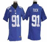 Jerseys Factory Cheap Nike Giants #91 Justin Tuck Royal Blue Tea