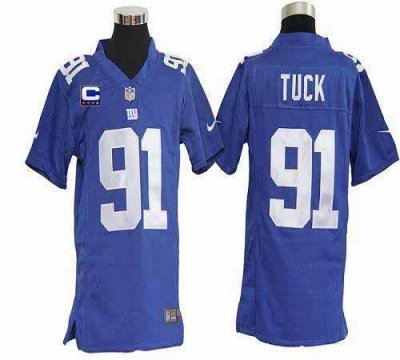 Jerseys Factory Cheap Nike Giants #91 Justin Tuck Royal Blue Tea