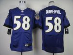 Jerseys Factory Cheap Nike Ravens #58 Elvis Dumervil Purple Team