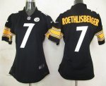 Jerseys Factory Cheap Nike Steelers #7 Ben Roethlisberger Black