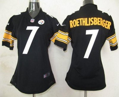Jerseys Factory Cheap Nike Steelers #7 Ben Roethlisberger Black