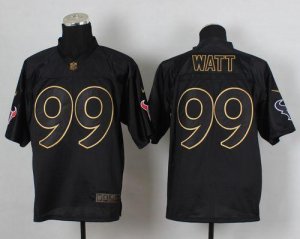 Jerseys Factory Cheap Nike Texans #99 J.J. Watt Black Gold No. F