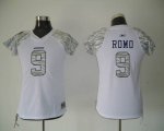 Jerseys Factory Cheap Cowboys #9 Tony Romo White Women's Zebra F