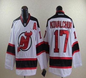 Jerseys Factory Cheap Devils #17 Ilya Kovalchuk White Embroidere