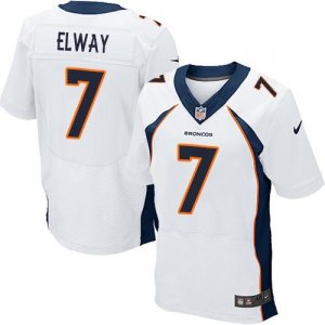 Jerseys Factory Cheap Nike Broncos #7 John Elway White Men's Sti