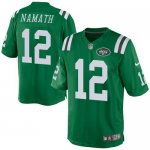 Jerseys Factory Cheap Nike Jets #12 Joe Namath Green Men's Stitc