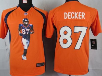 Jerseys Factory Cheap Nike Broncos #87 Eric Decker Orange Team C
