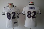 Jerseys Factory Cheap Nike Ravens #82 Torrey Smith White Women's