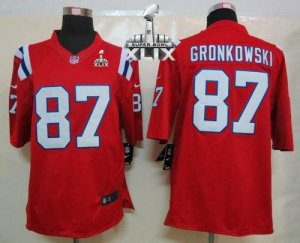 Jerseys Factory Cheap Nike Patriots #87 Rob Gronkowski Red Alter