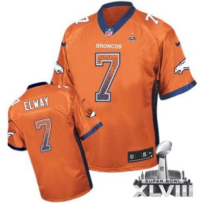 Jerseys Factory Cheap Nike Broncos #7 John Elway Orange Team Col