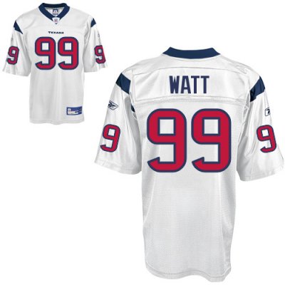 Jerseys Factory Cheap Texans #99 J.J.Watt White Stitched NFL Jer