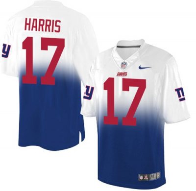 Jerseys Factory Cheap Nike Giants #17 Dwayne Harris Royal Blue/W