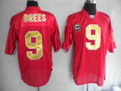 Jerseys Factory Cheap Saints #9 Drew Brees Red Practice Stitched