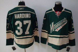 Jerseys Factory Cheap Wild #37 Josh Harding Embroidered Green NH